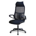 [퍼니럭스리빙] 윈스톤 헤드 메시 컴퓨터 책상의자 - 블랙 : 퍼니럭스