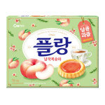 청우식품 플랑 납작복숭아 1곽 / 달콤한 타르트 쿠키 : 인터랜드