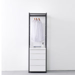 EB195 철제 비키니 옷장 드레스룸 시스템옷장 액세서리 수납 서랍장 4단 행거 600 : 엘리퍼니처