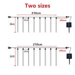 크리스마스 트리 장식3pcs 24 튜브 유성우 비 led 문자열 조명 크리스마스 장식 : 다댄다