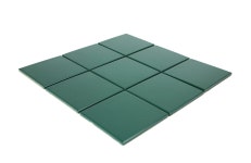 모자이크 타일 100mm 화이트 무광 단색 파스텔톤 주방 욕실 벽타일 : 몬세라믹