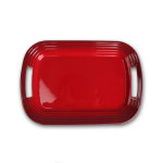 돌산멜라민(DS-7365) 레드벨벳 주름양손쟁반 : 그릇왕