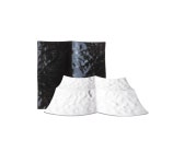 KORDCO 코드코멜라민 하이젬 화이트 블랙 정사각4절접시 4D255HG : 도도한 그릇