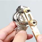 공구아울 시계수리 배터리교체 폴리싱 오프너 시계줄 공구세트 : 핑크아울