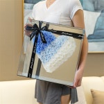 장미 꽃 조화 모형 케이크 여자친구 선물 브라이덜샤워 프로포즈 생일 기념일 발렌타인데이 : 정다운스토어