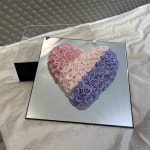 장미 꽃 조화 모형 케이크 여자친구 선물 브라이덜샤워 프로포즈 생일 기념일 발렌타인데이 : 정다운스토어