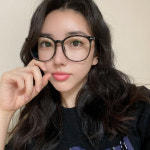 시력보호 변색 안경 오버사이즈 블랙 투명 패션 뿔테 여자 남자 : 아이러브안경