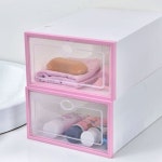 [비투리빙]DIY 슈박스 신발정리함 6p세트(22.5x33cm) (핑크) : SK스토아