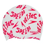 스피도 주니어 로고 수모 8-08386C906 WHT 수영모자 : 주니스포츠