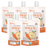 CJ 헬씨누리 과채농장 사과당근주스 100ml x 5개 : 에스플러스마켓