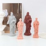 공방수업 재료 대량주문 몰드 금형 jesus christ 실리콘 캔들 diy 아로마 테라피 촛불 초콜릿 비누 에폭시 수지 수공예품 만들기 도구... 