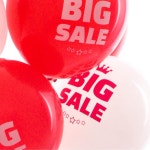 빅세일 30cm 인쇄풍선 10개 마켓 촬영용 행사 개업 학원 슈퍼 샵 오픈이벤트 무대장식 : 이지파파