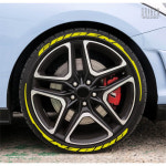 그리븐 GRIBEN 타이어 레터링 스티커 TRP024 (대문자) / 유광 테이프타입/화이트 / 배송메세지명기 : 한스클럽 카 악세사리