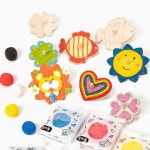 민화샵 나무팽이 클레이포함 클레이세트 만들기재료 팽이심포함 클레이아트 만들기키트 꾸미기 전통놀이 : 꼼지락만들기