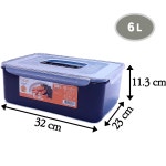 초코 플러스 8L 밀폐용기 4포기 5포기 1인가구 김치통 김장통 보관용기 : 만물종합상사