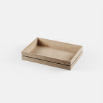 Wood Tray Small MOEBE 모에베 우드트레이 사각 악세서리보관함 베드트레이 : 콘크리트 파라다이스