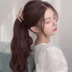 붙임머리 헤어피스 물결웨이브 부분가발3개입 50cm 여자이쁜머리 : 더파라조