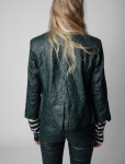  (세일)쟈딕앤볼테르 베리스 크리즈드 가죽 재킷 ZADIG&VOLTAIRE Verys Creased Leather Jacket : 그린나래샵