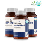 비카인 VIKA 탱탱 저분자 콜라겐 펩타이드 정 어린 알약 피쉬 생선 어류 콜라겐 캡슐 식약처인정 해썹 120정 3통 : 기리수jeong