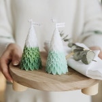 수제몰드 - 리프 크리스마스 트리 3d 오브제 소 : 캔들바다