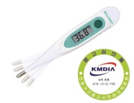 폴리그린 겨드랑이 디지털체온계 생활방수 알람 10초 아기 신생아 가족공용 KD-1211R : 닥터스파트너