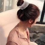 페이크퍼밍크 올림 머리헤어 곱창 머리끈 6가지 컬러 : 하쿠나마타타91
