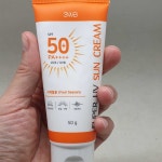 3WB 예쁜얼굴 슈퍼 UV 썬크림 (주황) 50gX5개/SPF 50+ PA++++ 자외선차단 미백 톤업 주름개선 약국 선크림 : 선한의료기