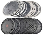 삼겹살 돼지갈비 숯불 코팅 그릴 석쇠 고기 구멍 불판 : 무지개상점10