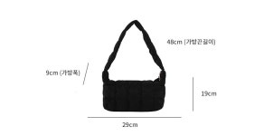 미니 패딩 숄더백 패션 누빔 퀼팅 토트 여성가방 : 재화네