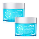 청정미인 수퍼 아쿠아 수분크림 200ml 2개 / 대용량 미백 주름개선 기능성 화장품 : 코스메이트