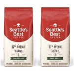 Seattles Best Coffee 6th Avenue Bistro Dark Ground 미국 씨애틀... 6번가 비스트로 다크 원두 분쇄 커피 566g 2팩 : 와이제이써클