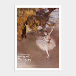 나의 사적인 그림 명화 인테리어 포스터 슬림우드 액자 A2 화이트 / 93번 에드가 드가 - The Star : 멜팅스튜디오