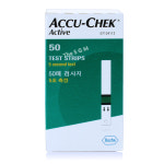 로슈 Accu-chek 아큐첵 액티브 혈당측정지 1박스 50매 당뇨 시험지 검사지 스트립 : 메디칼샵