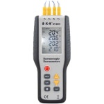 산업용 공업용 4채널 접촉식 전자식 디지털 표면 온도계 H9815 : 원더웨이브