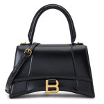 발렌시아가 아워글래스 탑 핸들 스몰 크로스백 593546 1QJ4M 1000 : 마론밤