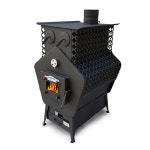 야외 캠핑 장작 철판 연통 70평 화목난로 블랙홀 : 중앙유통상사