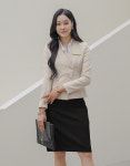블러썸 긴팔 베이지 (바대 & 베이지스카프 포함) : 라린느스타일