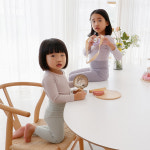5+1 라떼 아기내복 봄 여름 아기실내복 신생아 아동 7부 9부 치즈 배앓이방지 실내복 : 더 맨디