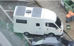 500W 현대솔루션 캠핑카 차량용 태양광전지 태양열발전 패널 국내 전지판 : 도매캠핑카
