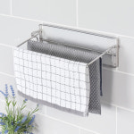 스파이더락 무타공 행주걸이 접이식 주방 싱크대 행주건조대 2단 : 스파이더락