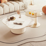모던 유니크 거실 쇼파 테이블 슬레이트 커피 조합 가정용 크림 라이트 럭셔리 D 186 : 모여라샵