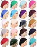 Plain Jersey Cotton Tube Cap Stretchable Inner Hijab Underscarf Malaysia Women Bonnet[A00015708] : 제이디넷0