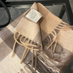 캐시미어 체크 머플러 커플 목도리 남여공용 숄 울 태슬 머플러 : 요기요스토어