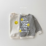 유아 아동 어린이집 등원룩 데일리베베 스마일 맨투맨 키즈 티셔츠 남아 여아 데일리 : 베베업