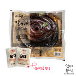 (주)달솔 너른골 찰순대 2kg (순대소금증정) 당일제조 국내산 돼지소창 순대전골 볶음 [잇더분식] : 잇더분식