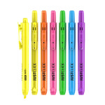 모리스 국산 슬림형 클릭식 형광펜S 저스트클릭 한손으로 간편하게 : 아시 스토어