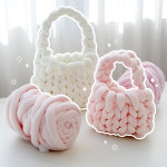 101도 자이언트얀 핸드니팅 방석 가방만들기 패브릭 500g 화이트 : 101도