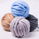 자이언트얀 1kg 패브릭얀 망고실 핑거니팅 핸드 뜨개질 가방 만들기 빅 점보얀 : 째콩이네