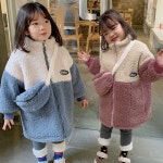 바로배송 키즈롱집업 컴온후리스힙쌕2종세트 남아여아공용 놀이공원코디 뽀글리잠바 등원룩 남매 : 꼬모도블랑