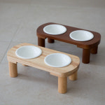 소이 원목 강아지 고양이 밥그릇 : 리빙숲